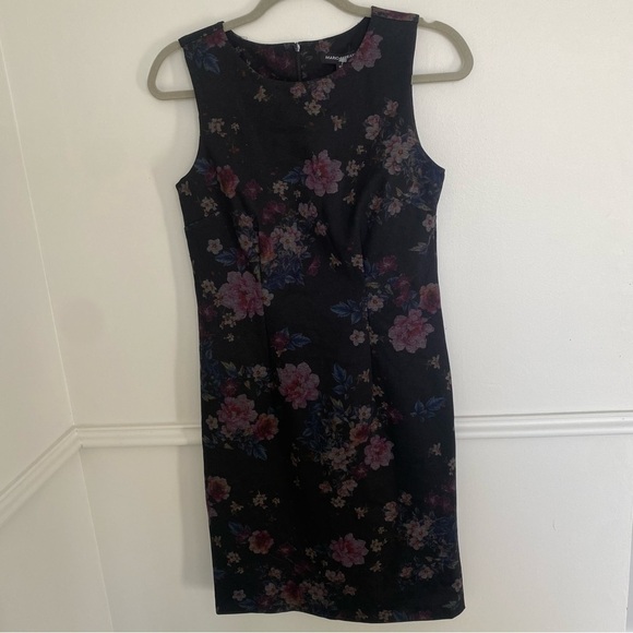 MARIO Serrani Knee Length Shift Floral Dress Medium - Picture 3 of 8